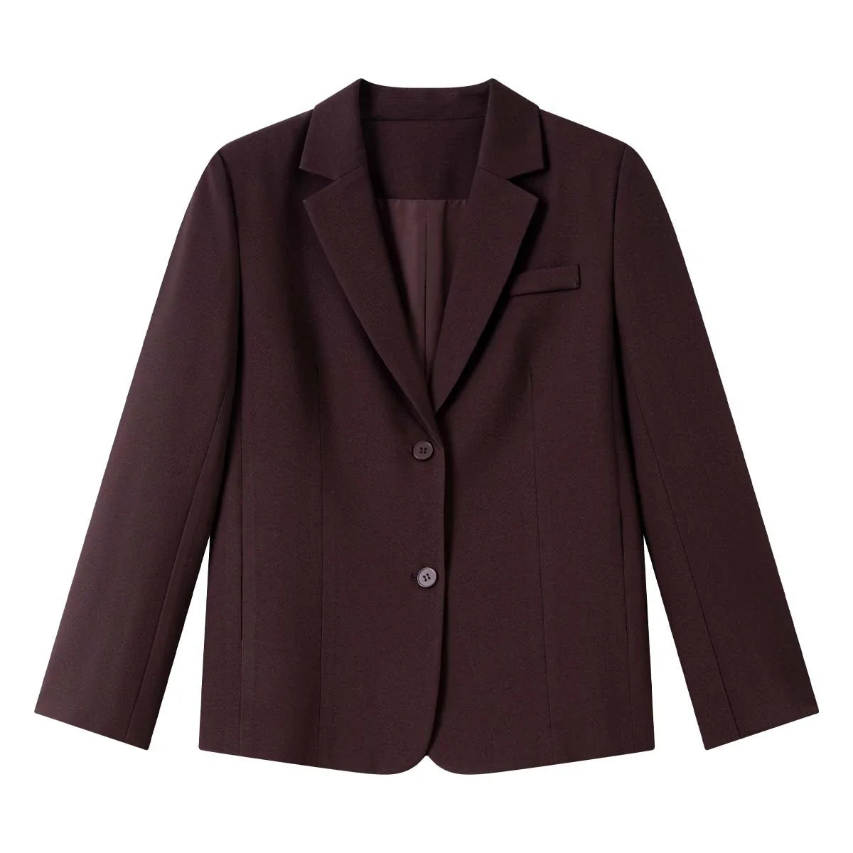 Two-Button Notched Blazer
