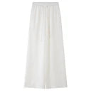 Women's Relaxed Wide-Leg Trousers White
