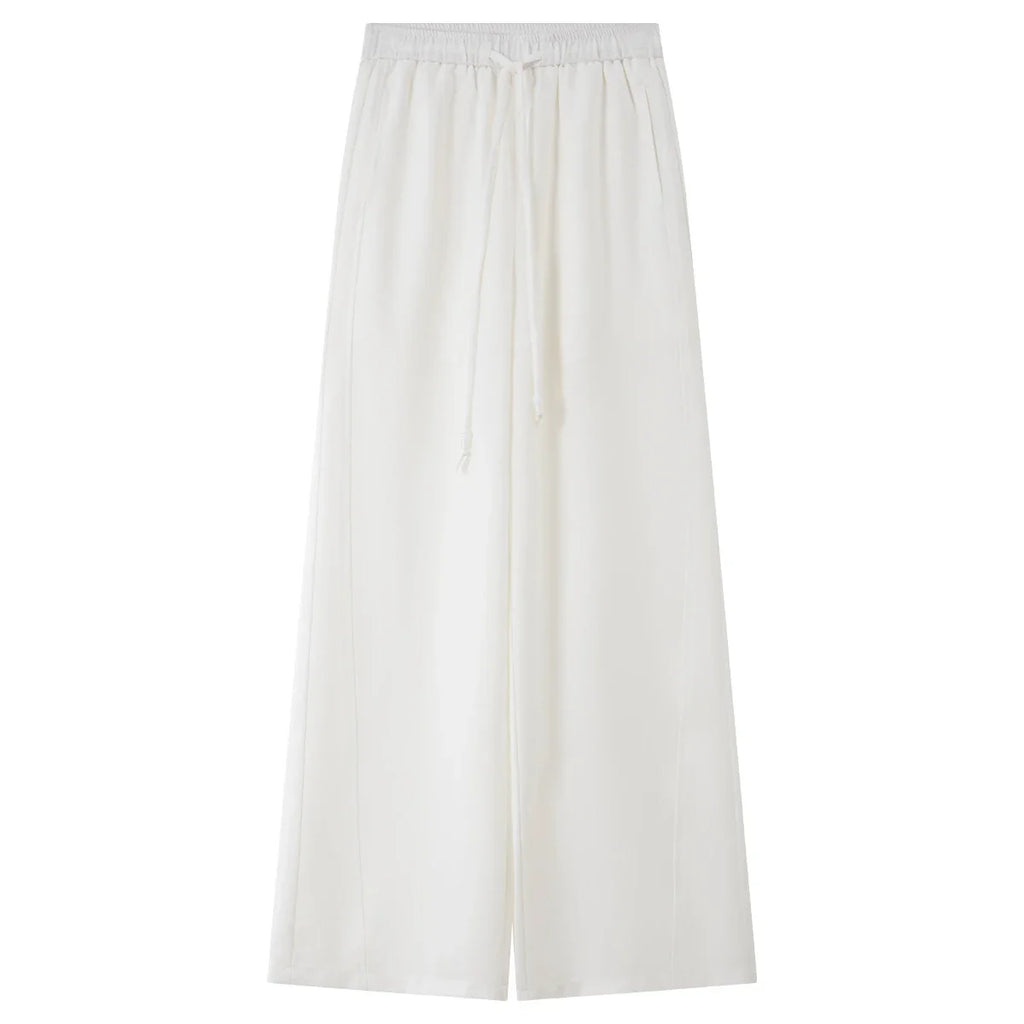 Women's Relaxed Wide-Leg Trousers White