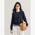 Layered Pleated-Hem Sweatshirt