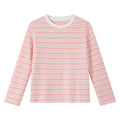 Textured Striped Long-Sleeve Tee