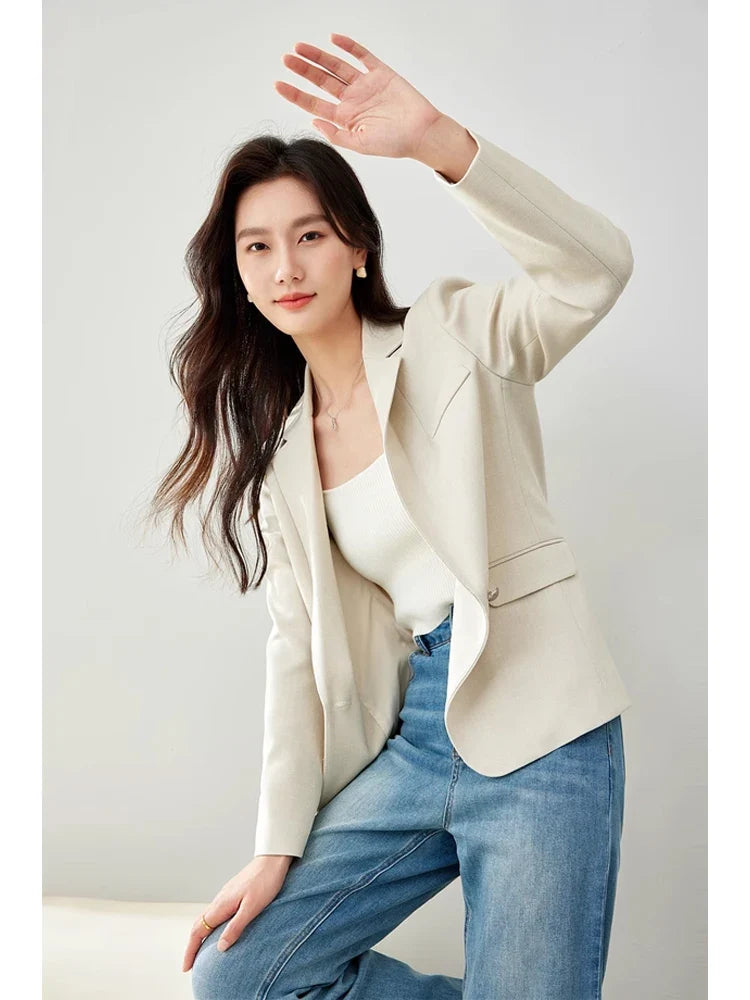 Single-Button Tailored Blazer
