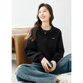 Cropped Drop-Shoulder Sweatshirt