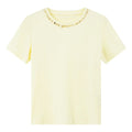 Beaded Crew-Neck Tee