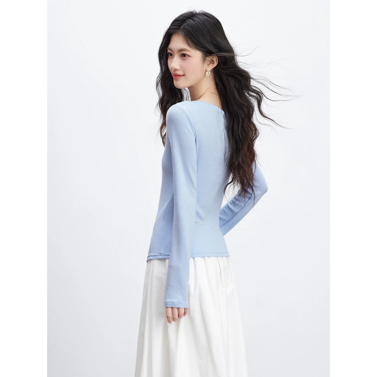 Floral Applique One-Shoulder Top