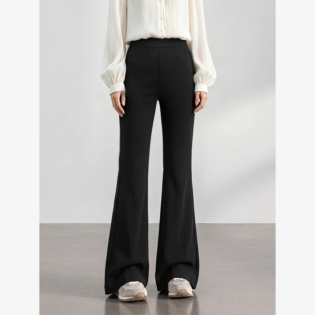 High-Rise Flared Trousers