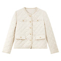Quilted Pocket-Trim Jacket