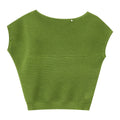 Textured Dolman-Sleeve Knit Top