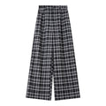 Plaid Wide-Leg Culottes