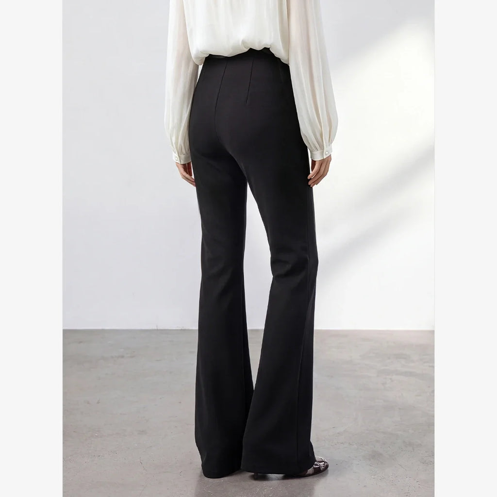 High-Rise Flared Trousers