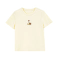Embroidered Minimal Crew-Neck Tee