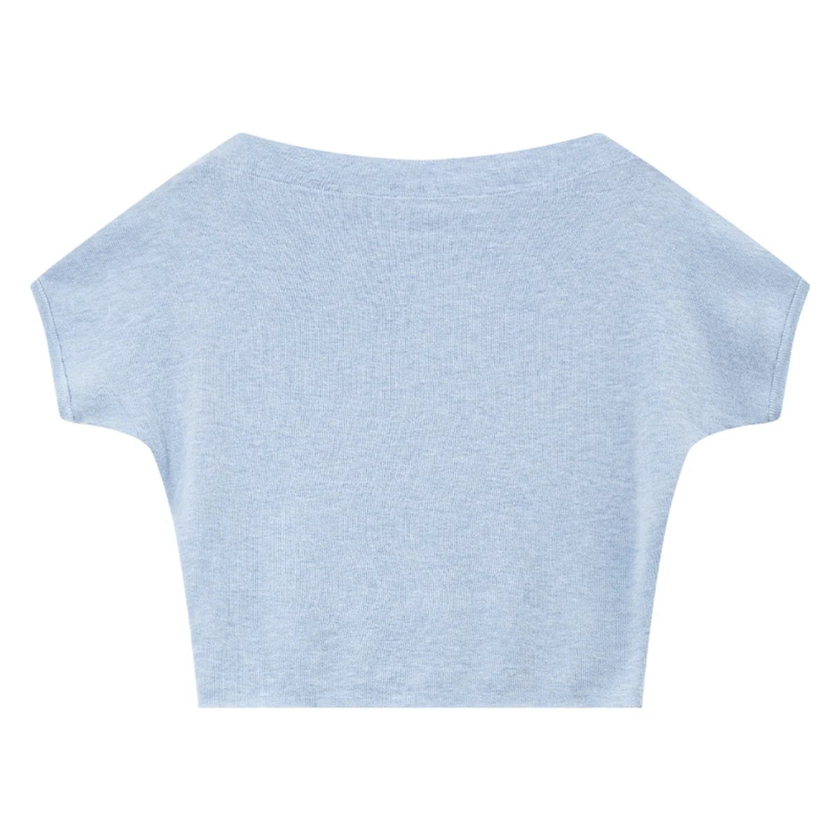 Off-Shoulder Dolman-Sleeve Knit Top