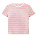 Ribbed Striped Crew-Neck Tee