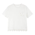 Lace-Hem Pocket Tee