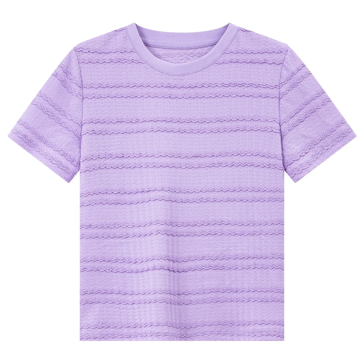 Textured Stripe Short-Sleeve Tee