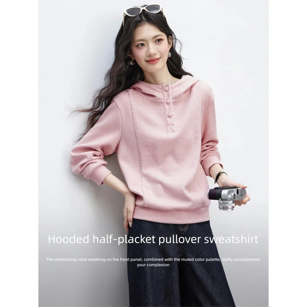 Cropped Pullover Hoodie