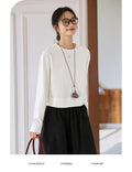 Relaxed Crew-Neck Long-Sleeve Tee