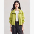 Drawstring-Hem Zip-Front Jacket