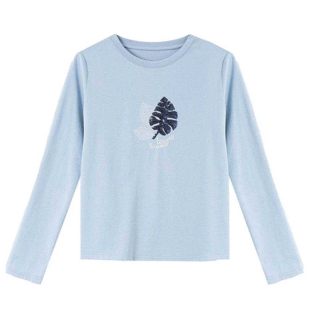 Botanical Graphic Long-Sleeve Tee