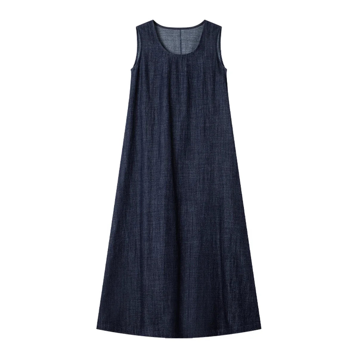Sleeveless Denim Shift Dress