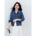 Patch-Pocket Cropped Denim Jacket
