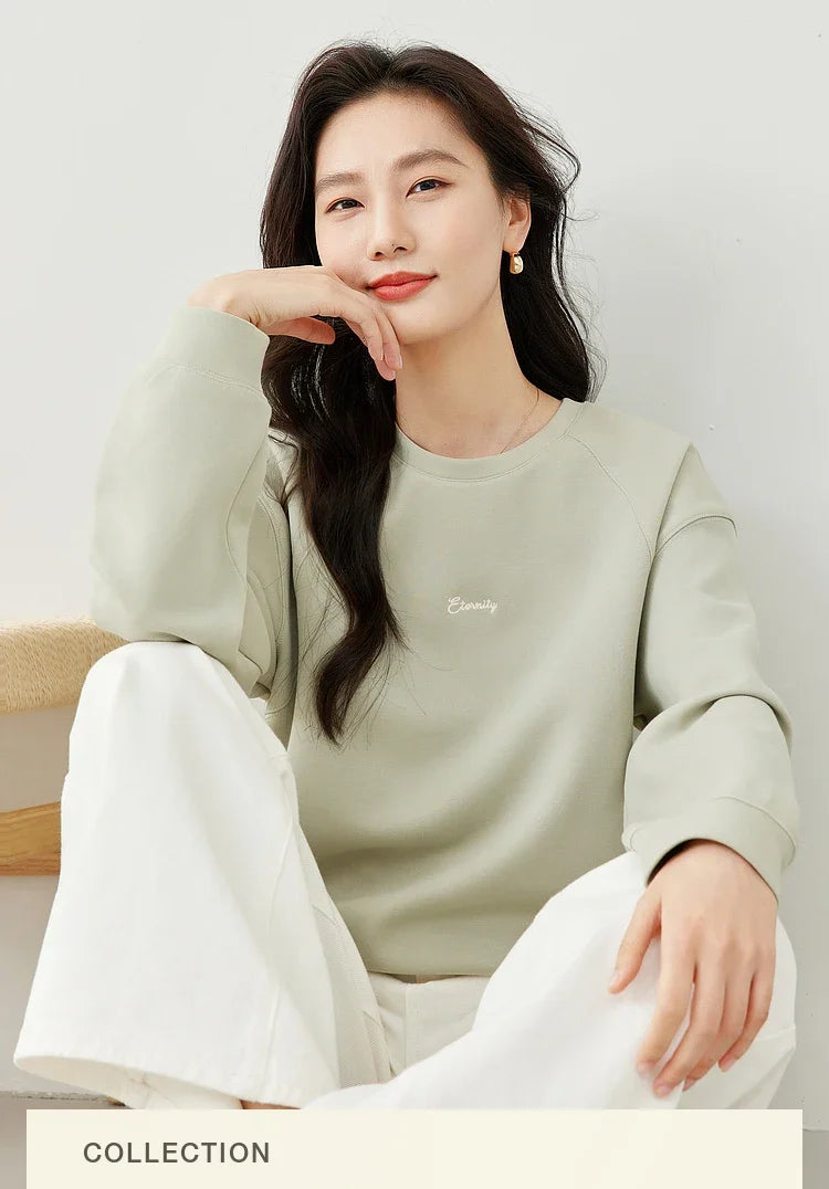 Minimal Crew-Neck Sweatshirt