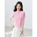 Floral Jacquard Short-Sleeve Tee
