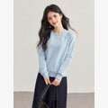 Floral Applique Crew-Neck Sweatshirt