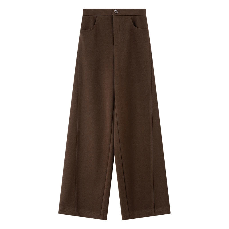 Straight Wide-Leg Trousers