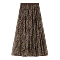 Floral Print Flared Midi Skirt