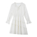 Asymmetric Ruffle-Hem Mini Dress