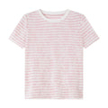 Lace-Stripe Crew-Neck Tee